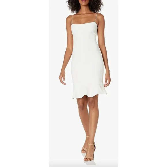 LIKELY Banks Flounced-Hem Slip Dress - Picture 1 of 8